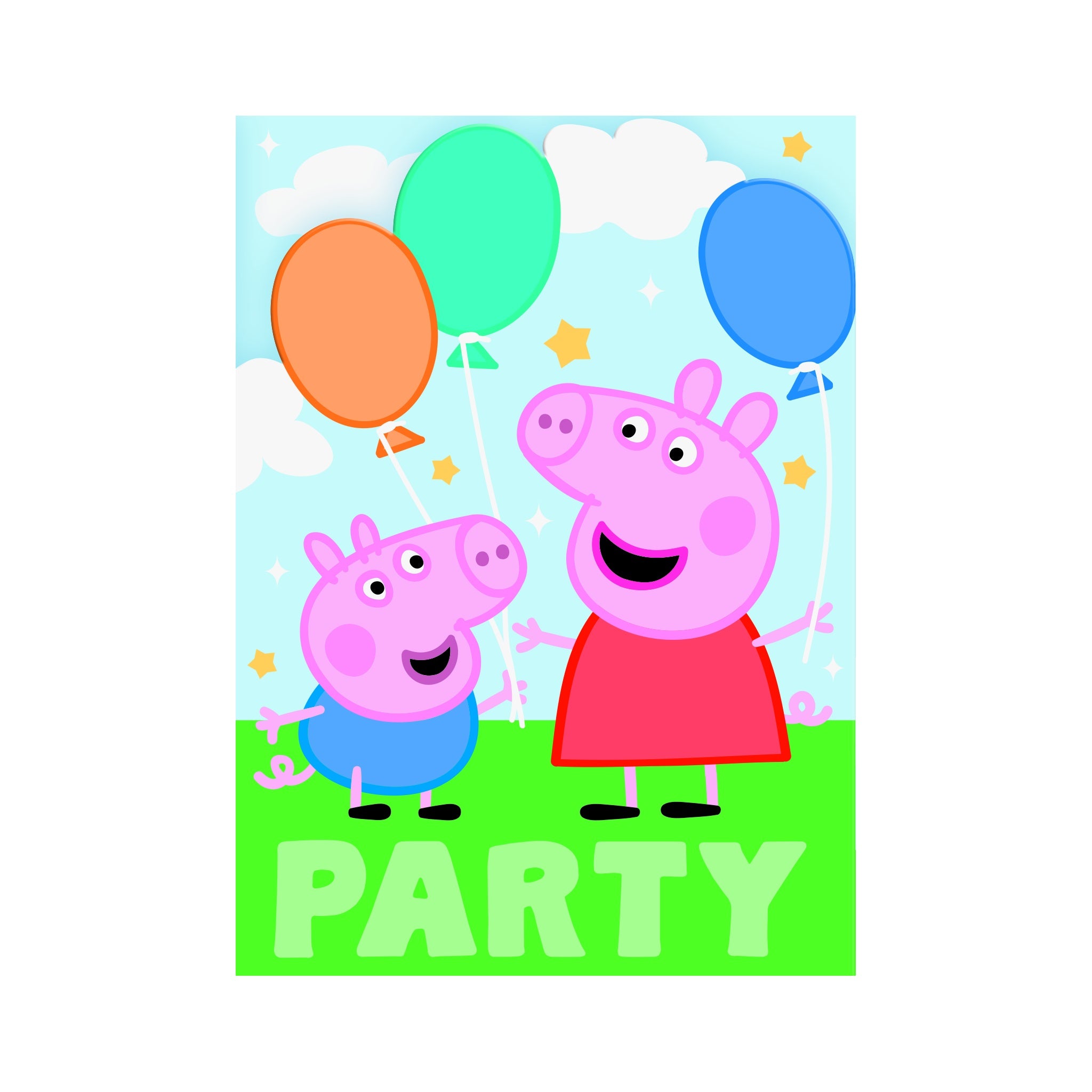 Peppa Pig Invitation 8ct